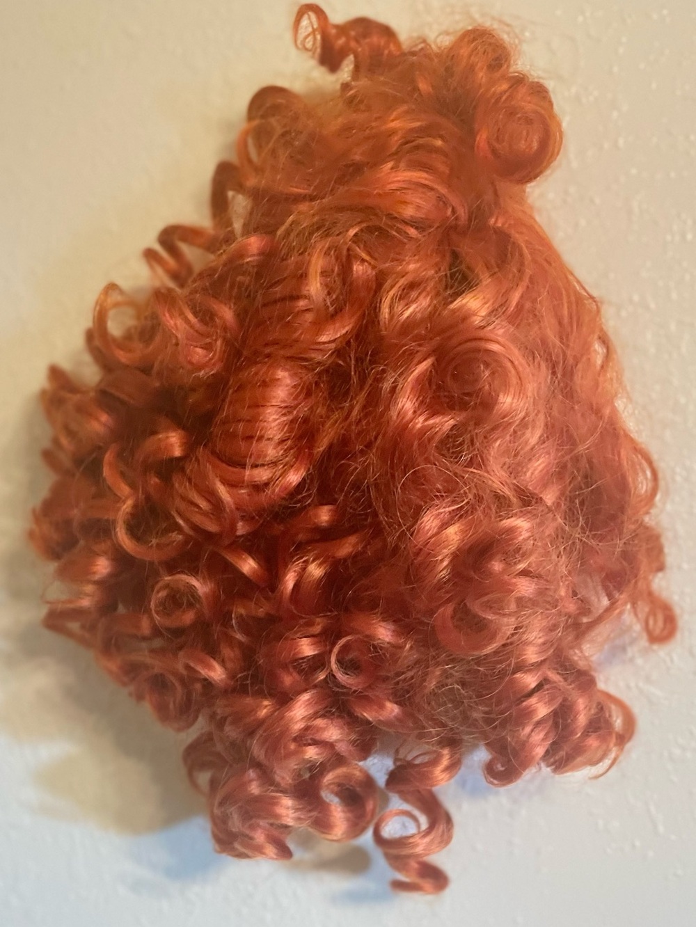 Curly Synthetic Wig in Copper Red - Unbranded